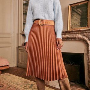 Sézane NWT Dino Skirt in Hazelnut Size 36/US 4